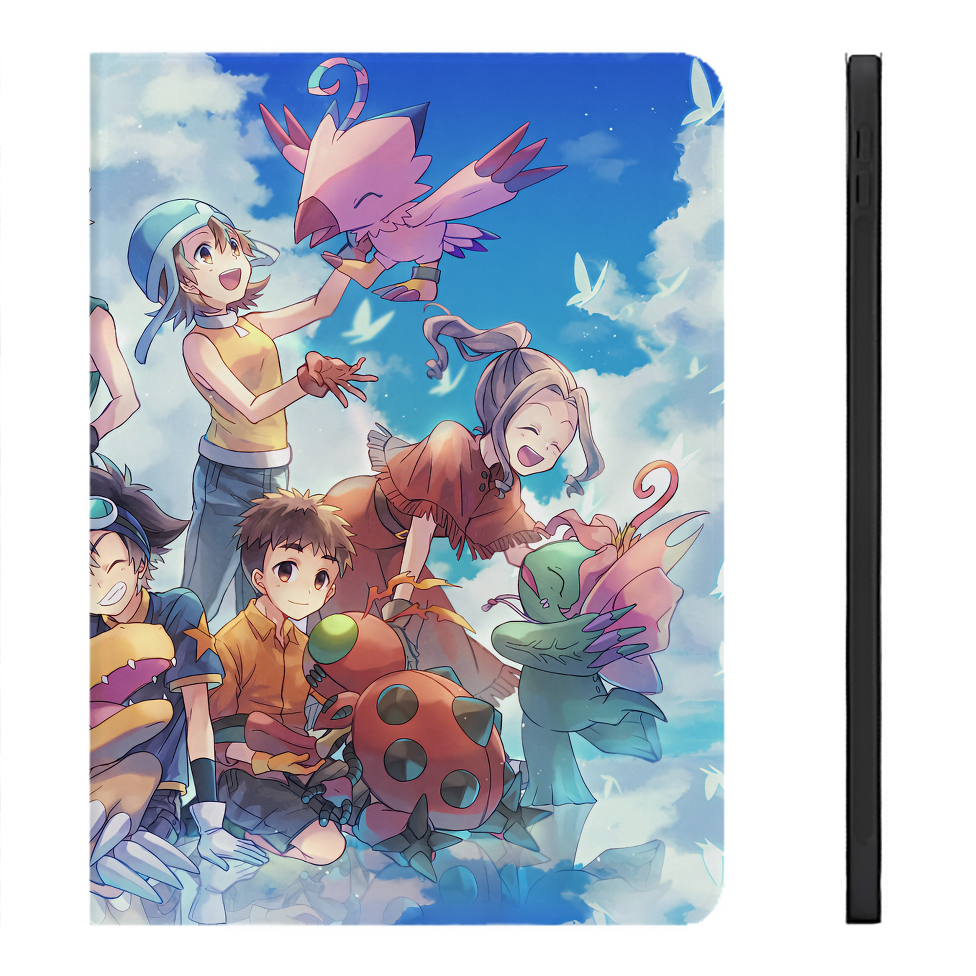（画像用） Digimon デジタルモンスター/デジモン IPadケース ペンホルダー付き ブックスタイルデザイン